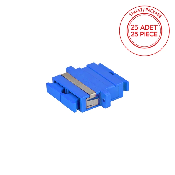 Alfafonet SC/UPC Dubleks Singlemode Fiber Optik Adaptör 1 Paket - 25 Adet ürün görseli 1