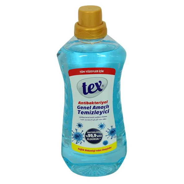 Tex Antibakteriyel Genel Amaçlı Temizleyici Tüm Yüzeyler İçin Mavi 1.5 Lt ürün görseli 1