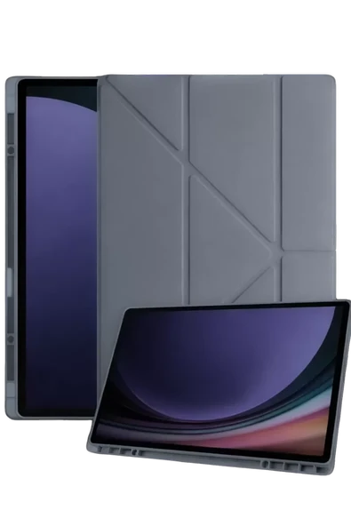 Newface Samsung Galaxy Tab A11 Kalemlikli Mars Tablet Kılıfı - Koyu Gri ürün görseli 1