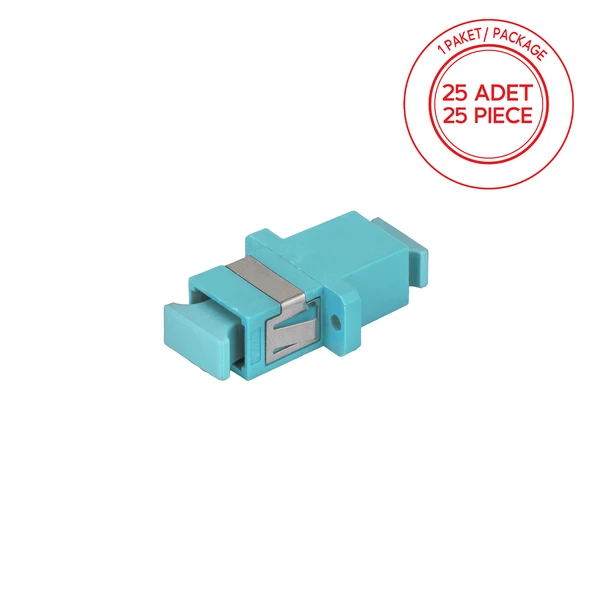 Alfafonet SC/PC Simpleks Multimode OM3 Fiber Optik Adaptör 1 Paket - 25 Adet ürün görseli 1