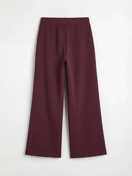 Mürdüm Geniş Paça Fit Kız Çocuk Pijama Altı
