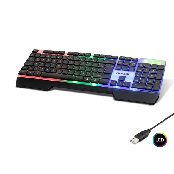 Kablolu   Kl.ye Slım Led Q Siyah ND868 ürün görseli 1