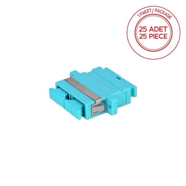 Alfafonet SC/PC Dubleks Multimode OM3 Fiber Optik Adaptör 1 Paket - 25 Adet ürün görseli 1