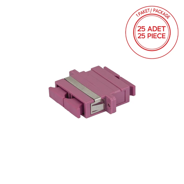 Alfafonet SC/PC Dubleks Multimode OM4 Fiber Optik Adaptör 1 Paket - 25 Adet ürün görseli 1