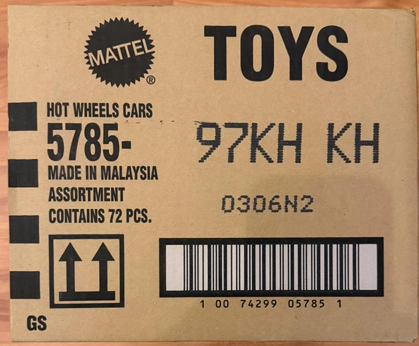 Hot Wheels Kısa Karton 72'li Kutu 5785-97KHKH ürün görseli 1