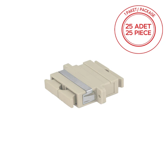 Alfafonet SC/PC Dubleks Multimode OM2 Fiber Optik Adaptör 1 Paket - 25 Adet ürün görseli 1