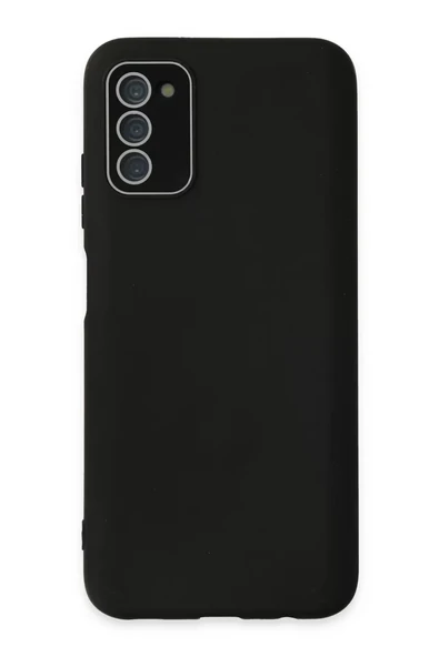 Newface Samsung Galaxy A03S Kılıf Lansman Glass Kapak - Siyah ürün görseli 1