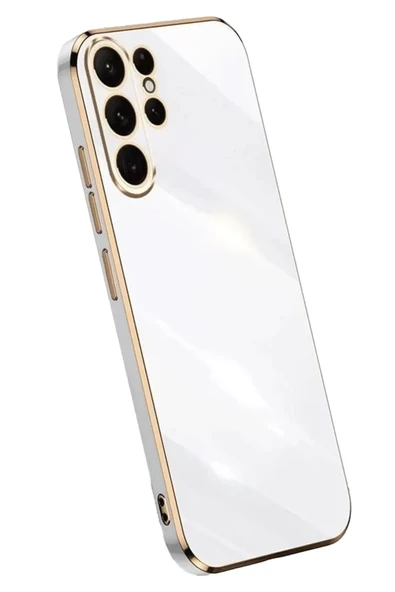 Newface Samsung Galaxy S25 Ultra Kılıf Volet Silikon - Beyaz ürün görseli 1