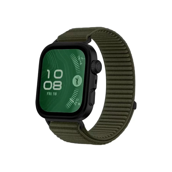 Newface Huawei Fit 4 Braid Kordon - Koyu Yeşil - Resim 3