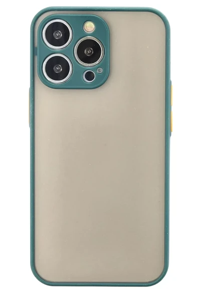 Newface Apple iPhone 14 Pro Max Kılıf Montreal Silikon Kapak - Yeşil ürün görseli 1