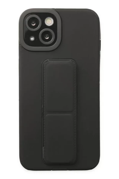 Newface Apple iPhone 14 Plus Kılıf Mega Standlı Silikon - Siyah ürün görseli 1
