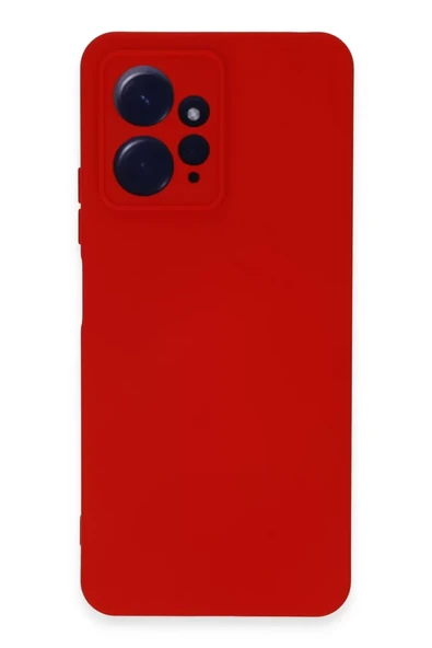 Newface Xiaomi Redmi Note 12 4G Kılıf Nano içi Kadife Silikon - Kırmızı ürün görseli 1