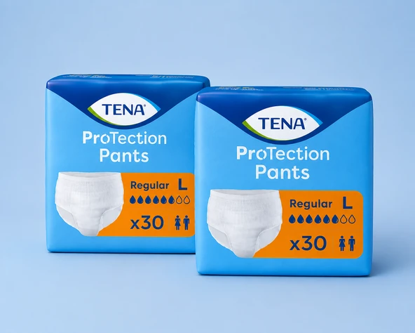 Tena Regular (6 Damla) Emici Külot Large 30’lu 2 Paket ürün görseli 1