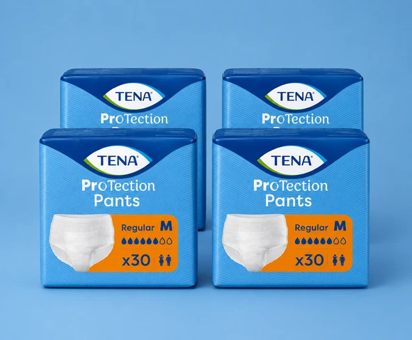 Tena Regular (6 Damla) Emici Külot Medium 30’lu 4 Paket ürün görseli 1