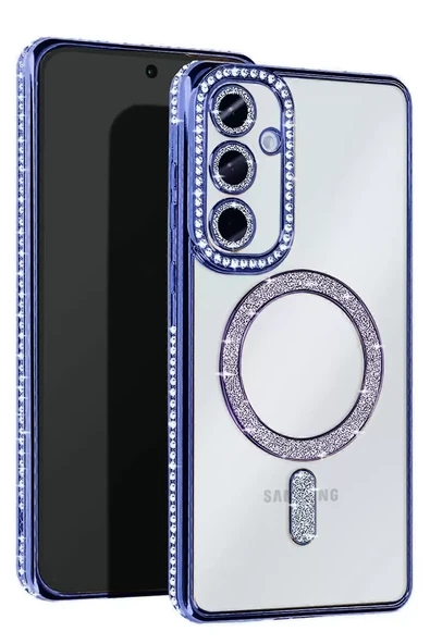Newface Samsung Galaxy A56 Joke Simli Magneticsafe Kılıf - Mavi ürün görseli 1
