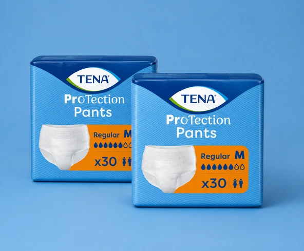 Tena Regular (6 Damla) Emici Külot Medium 30’lu 2 Paket ürün görseli 1