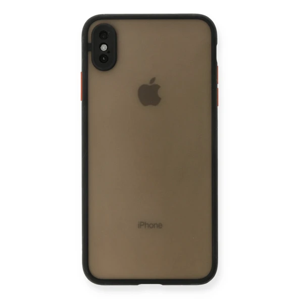 iPhone Xs Max Kılıf Montreal Silikon Kapak - Siyah ürün görseli 1