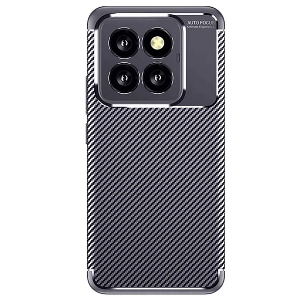 Xiaomi Mi 14t Pro Kılıf Auto Focus Karbon Kapak - Lacivert ürün görseli 1