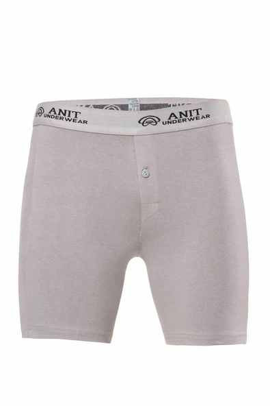 Likralı Uzun Erkek Boxer Gri - 1114A ürün görseli 1