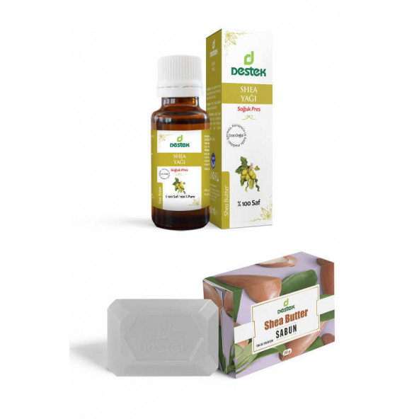 Destek Shea Yağı 20ml-Shea Butter Sabunu 150g (2'li Set) ürün görseli 1