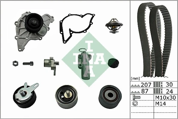Vw Triger Seti+devirdaım - 207 Dis / Pk05621th - İna 530 0539 30 ürün görseli 1