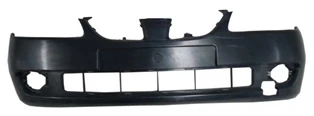 Nissan Almera 2004-2006 N16 Sedan Ve Hatchback Ön Tampon Siyah (Astarlı - Sis Delikli - Bantsız Tip) (Fpı) (Oem No: 6202 ürün görseli 1