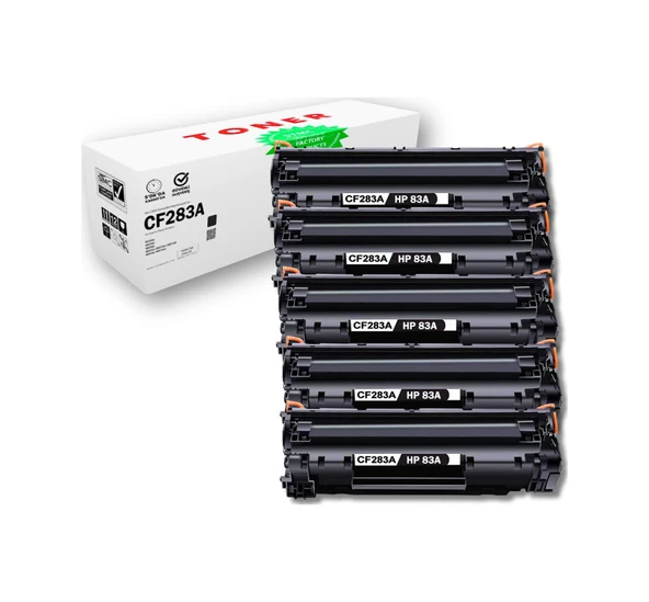 Hp Cf283a / Crg737 Güncel Çipli Uyumlu Toner 5'li Set M201dw/m125rnw/mf-217/mf-247dw ürün görseli 1