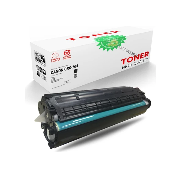 Pazaravrasya Canon Crg-703 Uyumlu Toner /Wb/Crg703/Lbp-2900/Lbp-3000/Mf4120/M ürün görseli 1