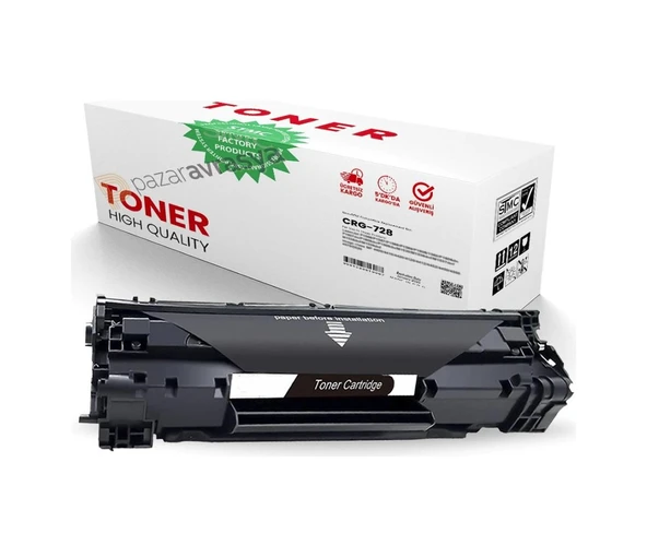 Pazaravrasya Canon I-Sensys Mf-4750/Mf-4770 Crg-728 Uyumlu Toner /Wb/ Crg728 ürün görseli 1