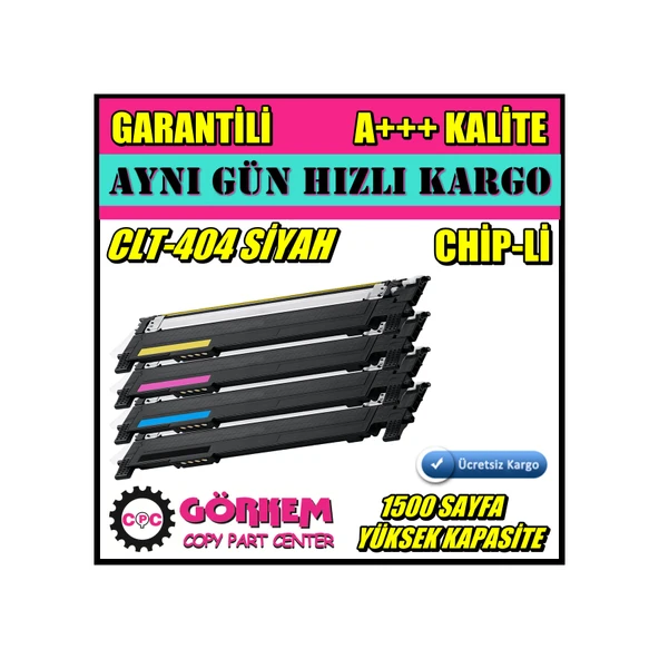 Samsung Uyumlu C430 / C480 / C480Fw / C432 / C482 Clt-K404S Toner Siyah ürün görseli 1
