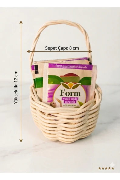Niobehome Üçlü Mini Duvar Sepeti Seti - Resim 3