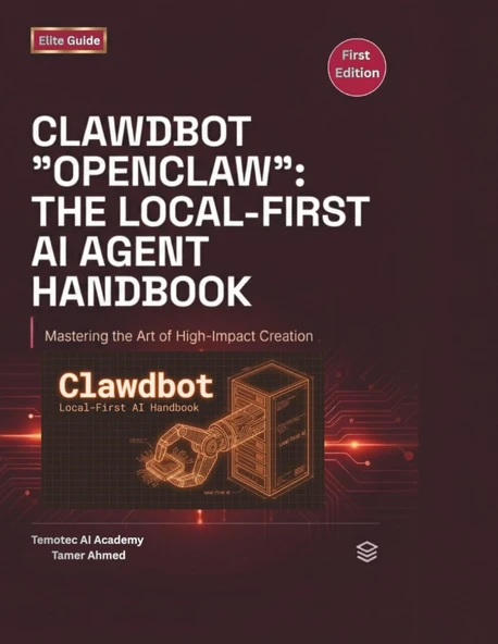 Clawdbot Openclaw The Local First AI Agent Handbook: Build, Host, and Secure Your Own Private AI Assistant (The Clawdbot, OpenClaw, and Moltbot Local Intelligence Series) Temotec AI Academy ürün görseli 1