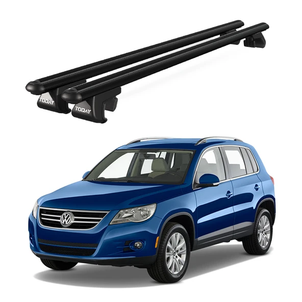 Volkswagen Tiguan (2003-2011) Uyumlu Siyah Ara Atkı Port Bagaj Tavan Barı ürün görseli 1