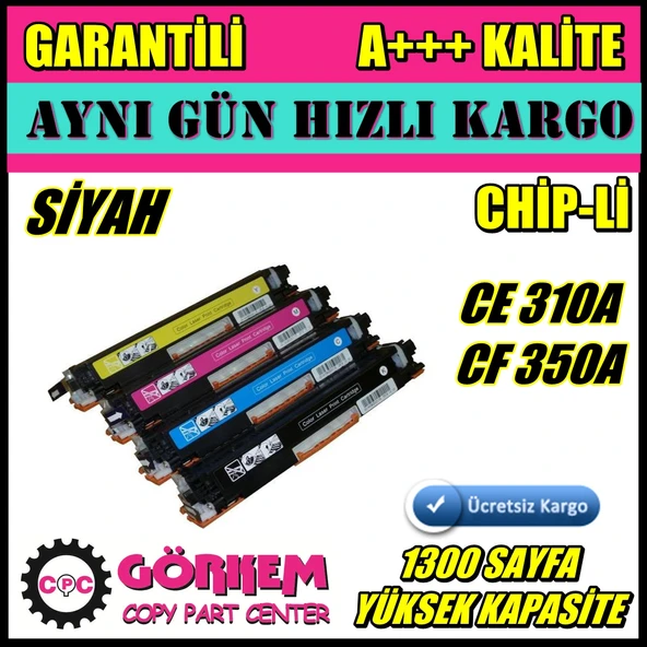 Hp Laserjet Pro Cp1025 Uyumlu Toner Siyah (Ce310A) N11.21556 ürün görseli 1
