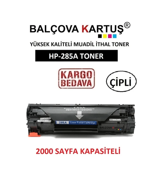 Hp Laser Jet P1102W Yazici Için 2000 Sayfa 285A Uyumlu Toner ürün görseli 1