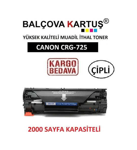 Canon I-Sensys Lbp-6030B Yazici Için 2000 Sf Crg-725 Uyumlu Toner ürün görseli 1