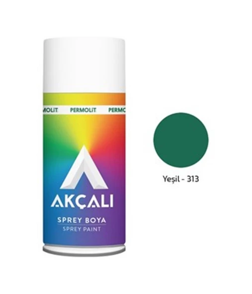 Akçalı Sprey Boya -Düz Renkler -313 Yeşil (12 Adet) ürün görseli 1