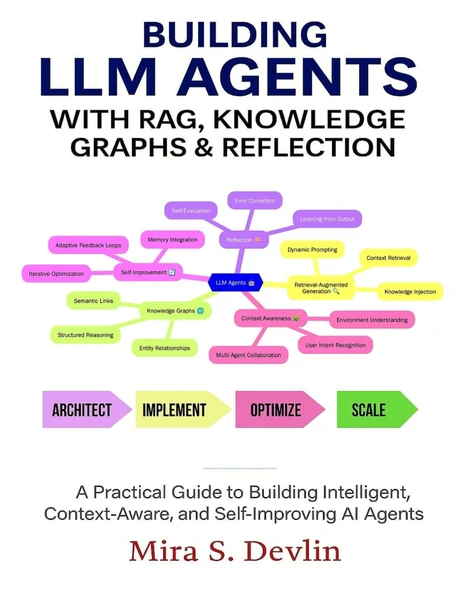 Building LLM Agents with RAG, Knowledge Graphs & Reflection: A Practical Guide to Building Intelligent, Context-Aware, and Self-Improving AI Agent (The Agentic AI Engineering Series) Mira S. Devlin ürün görseli 1