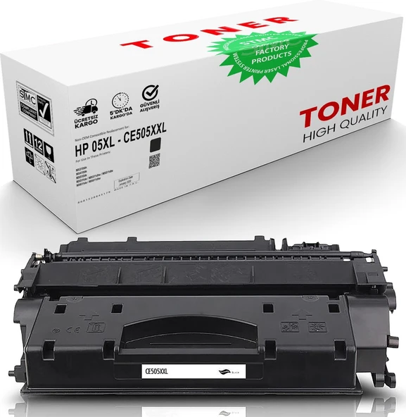 Hp Ce505Xxl Uyumlu Toner /Wb/P2030/P2035/P2035N/P2050/P2055/P205 ürün görseli 1