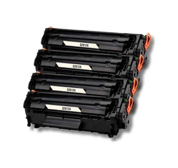 Hp Q2612a / Fx10 / Crg-703 Uyumlu Toner 4'lü Set 1010/1015/1022n/m1005/m1319f/3015/3030/30503055 ürün görseli 1