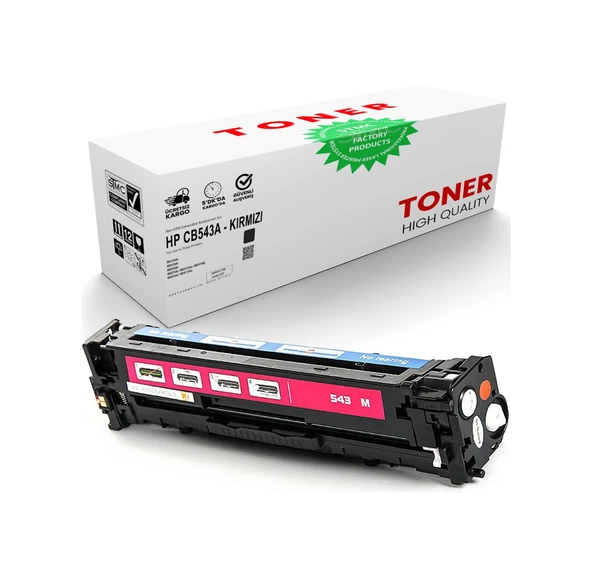 Hp Laserjet Cp1215 Cb543A Kırmızı Uyumlu Toner ürün görseli 1