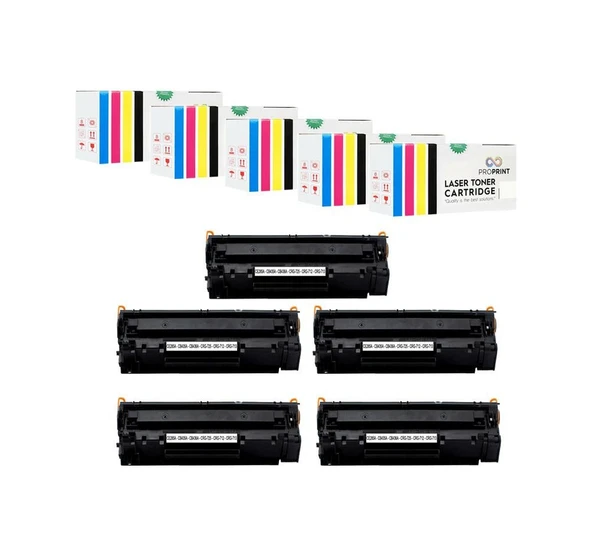 Proprint Mf3010 Lbp6030B 5 Adet Uyumlu Toner Crg725 ürün görseli 1