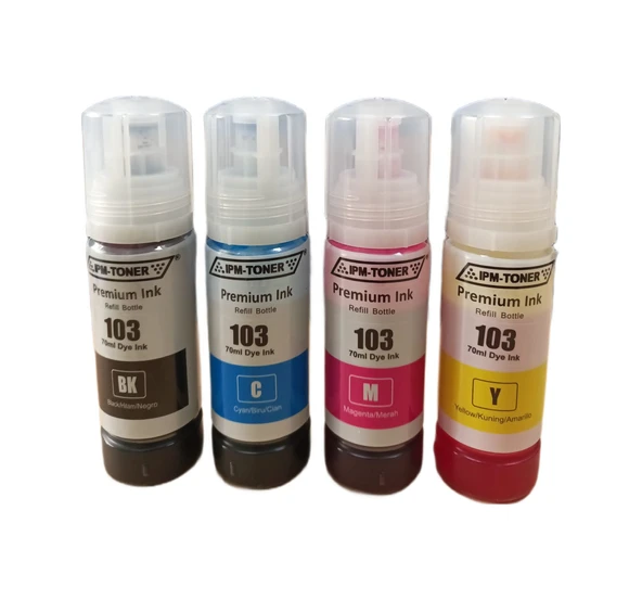 Epson Ecotank 103 Uyumlu Mürekkep Set 4x70ml ürün görseli 1