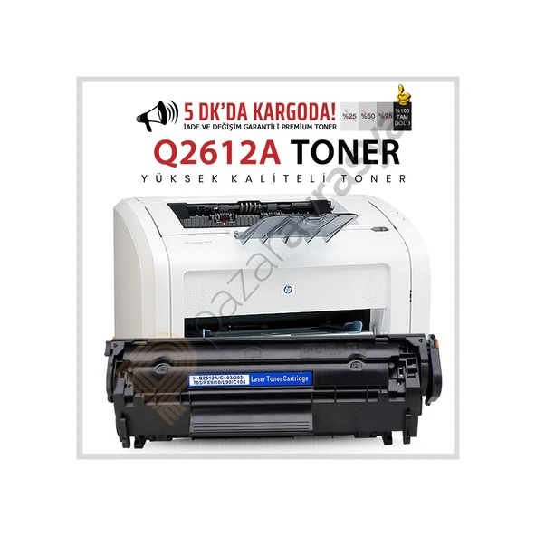 HP LaserJet 3030/3055 All-İn-One ● Q2612A Toner ürün görseli 1
