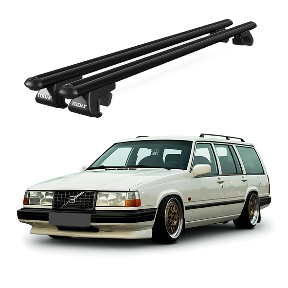 Volvo 940 Sw (1990-1999) Uyumlu Siyah Ara Atkı Port Bagaj Tavan Barı ürün görseli 1