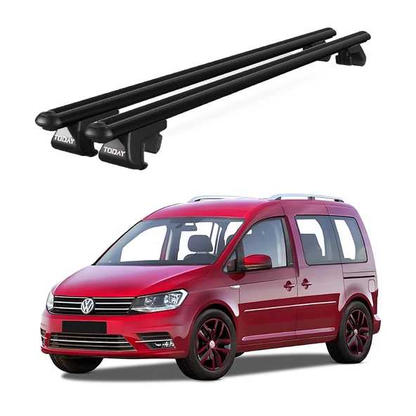 Volkswagen Caddy Van (2003-2015) Uyumlu Siyah Ara Atkı Port Bagaj Tavan Barı ürün görseli 1