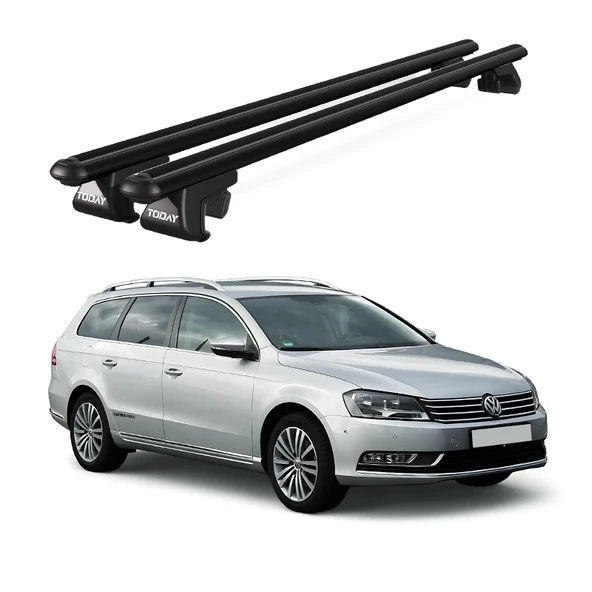 Volkswagen Passat Variant B7 (2010-2014) Uyumlu Siyah Ara Atkı Port Bagaj Tavan Barı ürün görseli 1