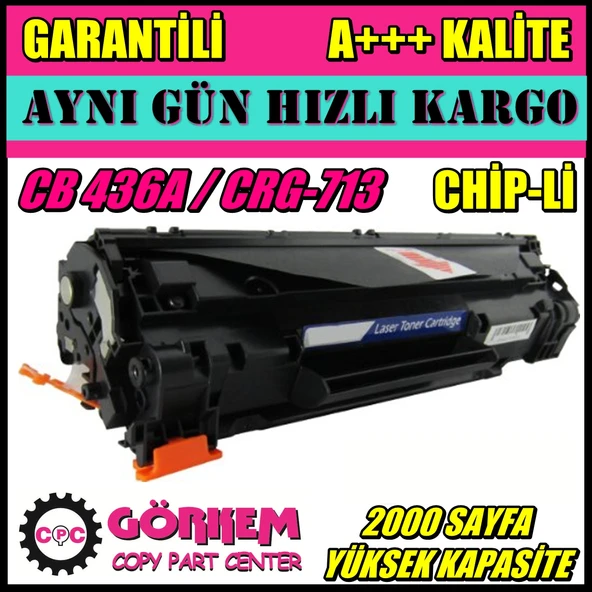 Görkembüro Hp Laserjet M1120 Uyumlu Toner (Cb436A) ürün görseli 1