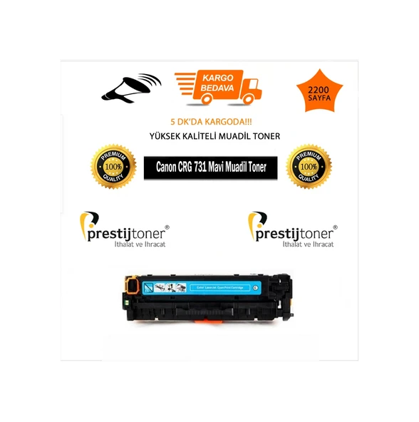Canon Crg 731 Mavi Uyumlu Toner 1400 Sayfa Mf628/8230/8280/7100 ürün görseli 1