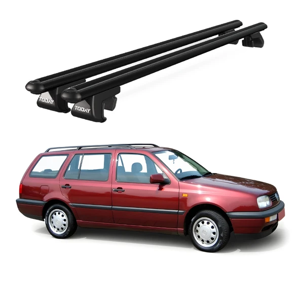 Volkswagen Golf Iıı (1991-1999) Uyumlu Siyah Ara Atkı Port Bagaj Tavan Barı ürün görseli 1